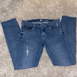 7 For all mankind slimmy mens blue jeans size 34